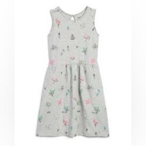 Rumi + Ryder Gray Sleeveless Kids Dress with Fun Prints